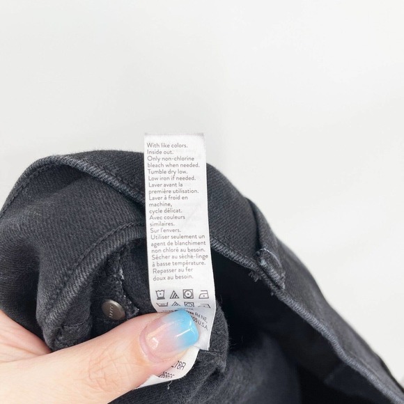 Spanx Ankle Skinny Jeans Sz S Clean Black High Waisted Pull On Stretch Pockets - Picture 8 of 9